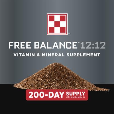 Show full view: Purina Free Balance 12:12 Vitamin & Mineral Horse Supplement, 25-lb bag slide 3 of 10