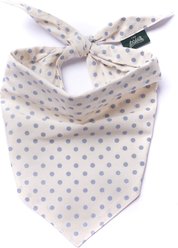 The Paws Polka Dot Dog Bandana, Blue, Small