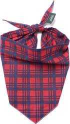 The Paws Christmas Cabin Dog Bandana, Red, Large slide 1 of 6