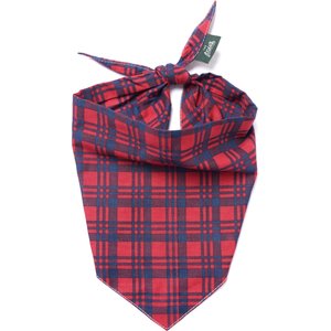 The Paws Christmas Cabin Dog Bandana, Red, Large
