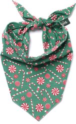 The Paws Christmas Sugar Dog Bandana, Green, X-Large