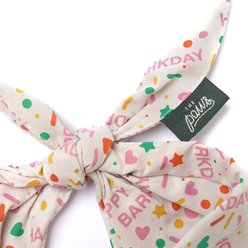 The Paws Sparkle Pawty Dog & Cat Bandana, Pink, Small slide 2 of 3
