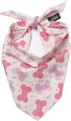 The Paws Christmas Let's Pawty Dog Bandana, Pink, Small