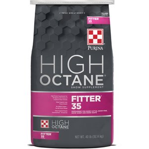 Purina High Octane Fitter 35 Livestock Show Supplement Pellets, 40-lb bag