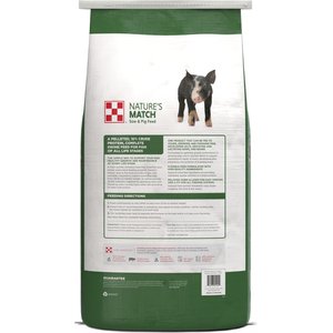 Purina Nature's Match Sow & Pig Complete Pellets Swine Feed, 50-lb bag