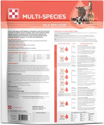 Show full view: Purina Multi Species Milk Replacer Powder Farm Feed, 8-lb bag slide 2 of 3