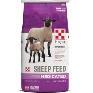 Purina Delta Lamb & Ewe Breeder DX30 Pellets Sheep Feed, 50-lb bag