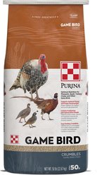 Purina Game Bird 18% Protein Layer Crumbles Poultry Feed, 50-lb bag