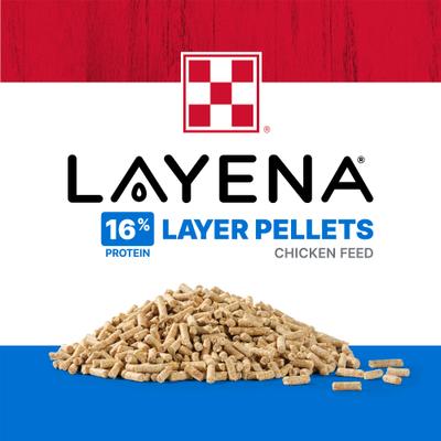 Show full view: Purina Layena 16% Protein Pellets Chicken Feed, 50-lb bag slide 3 of 9