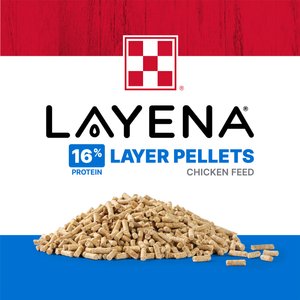 Purina Layena 16% Protein Pellets Chicken Feed, 25-lb bag