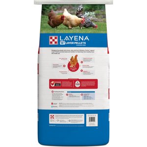 Purina Layena 16% Protein Pellets Chicken Feed, 25-lb bag