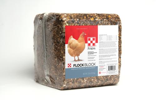 Show full view: Purina Flock Block Poultry Supplement, 25-lb block slide 2 of 4