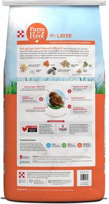 Show full view: Purina Farm to Flock 18% Protein Pellets Hen Food, 50-lb bag slide 2 of 6