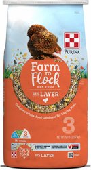 Purina Farm to Flock 18% Protein Pellets Hen Food, 50-lb bag