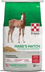 Purina Mare's Match Milk Transition Supplement Pellets, 25-lb bag