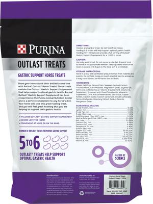 Show full view: Purina Outlast Horse Treats, 3.5-lb bag slide 2 of 5