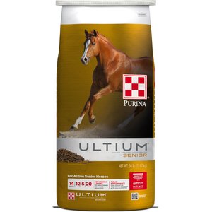 Purina Ultium Senior Horse Feed, 50-lb bag
