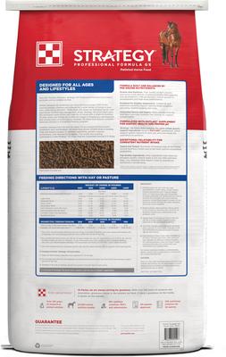 Show full view: Purina Strategy Professional Formula GX Horse Feed, 50-lb bag slide 2 of 3