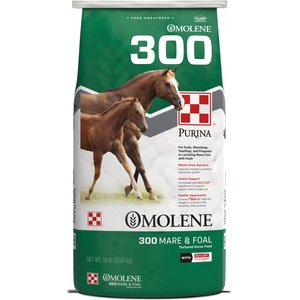 Purina Omolene 300 Mare & Foal Horse Feed, 50-lb bag