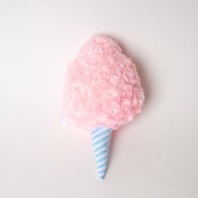 Show full view: Bundle x Joy Cotton Candy Swirl Squeaky Crinkle Plush Dog Toy, Pink, Medium slide 2 of 5