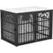 Show in main carousel: Invenho Marble Grained Heavy Duty Furniture Style End Table Dog Crate, 42 inch slide 1 of 9