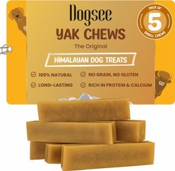 Dogsee Original Himalayan Yak Cheese Dog Chew Treats, Small, 5 count