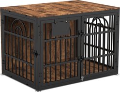 Invenho Flame Grained Wooden Heavy Duty Furniture Style End Table Dog Crate, 38 inch