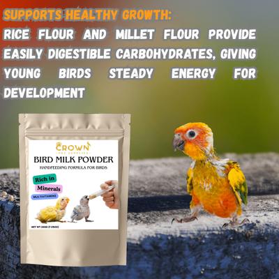 Show full view: Crown Pet Supplies Hand Feeding Formula Full of Multivitamin Bird Supplement, 7.055-oz bag slide 3 of 9