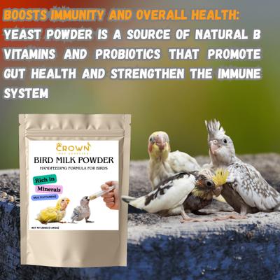 Show full view: Crown Pet Supplies Hand Feeding Formula Full of Multivitamin Bird Supplement, 7.055-oz bag slide 8 of 9