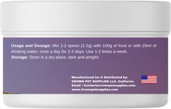 Crown Pet Supplies Probiotic Over 10 Billions Bacteria Powder Parrot Supplement, 3.53-oz jar slide 2 of 7