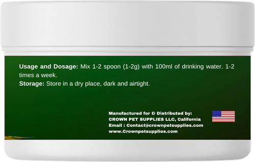 Show full view: Crown Pet Supplies Full Spectrum of Vitamins Powder Parrot Supplement, 3.53-oz jar slide 3 of 8