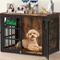 Show in main carousel: Invenho Flame Grained Wooden Heavy Duty Furniture Style End Table Dog Crate, 32 inch slide 2 of 9