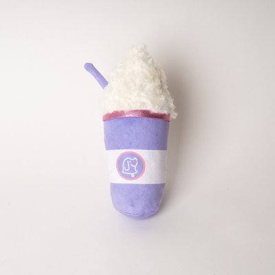 Bundle x Joy Bundle x Joy Puppuccino Pup Cup Squeaky Crinkle Plush Dog Toy, Purple, Medium