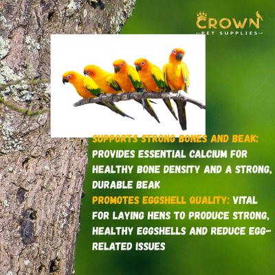 Show full view: Crown Pet Supplies Calcium & Vitamin D3 Powder Bird Supplement, 3.53-oz jar slide 4 of 8