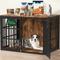 Show in main carousel: Invenho Flame Grained Wooden Heavy Duty Furniture Style End Table Dog Crate, 42 inch slide 2 of 9