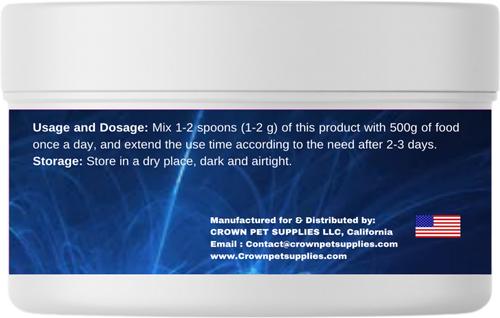 Show full view: Crown Pet Supplies Super Probiotic Over 10 Billions Bacteria Powder Pigeon Supplement, 3.53-oz jar slide 2 of 9