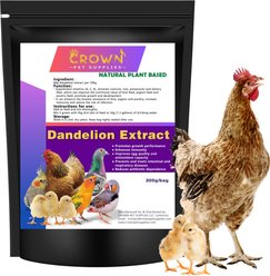 Crown Pet Supplies Dandelion Extract Powder Bird Supplement, 7.055-oz bag