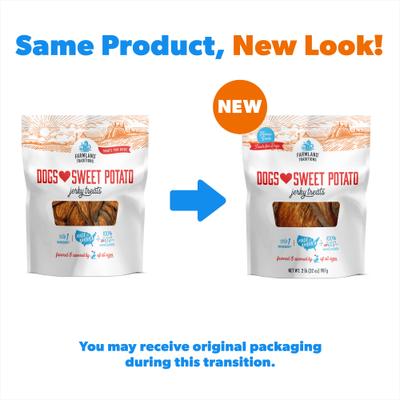 Show full view: Farmland Traditions Dogs Love Sweet Potato Jerky Dog Treats, 32-oz bag slide 3 of 9