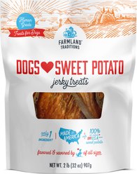 Farmland Traditions Dogs Love Sweet Potato Jerky Dog Treats, 32-oz bag