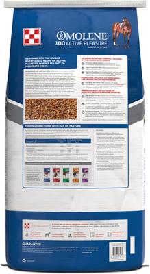 Show full view: Purina Omolene 100 Active Pleasure Horse Feed, 50-lb bag slide 2 of 3