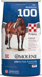 Purina Omolene 100 Active Pleasure Horse Feed, 50-lb bag