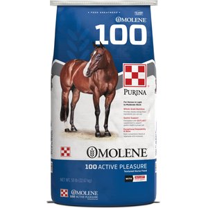 Purina Omolene 100 Active Pleasure Horse Feed, 50-lb bag