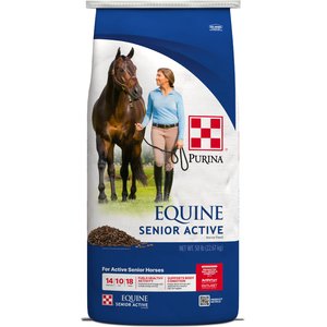 Purina Equine Senior Active Horse Feed, 50-lb bag