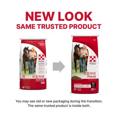 Show full view: Purina Equine Senior Horse Feed, 50-lb bag slide 4 of 10