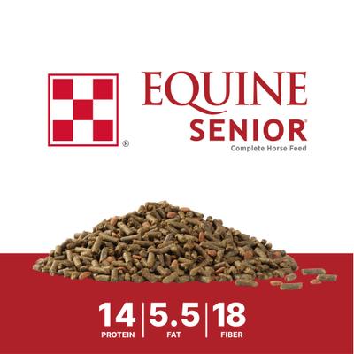 Show full view: Purina Equine Senior Horse Feed, 50-lb bag slide 3 of 10