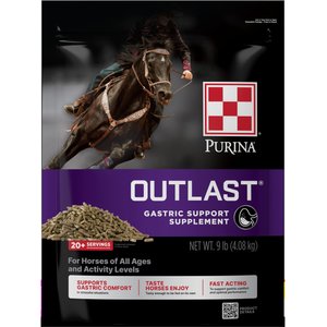 Purina Outlast Gastric Support Pellets Horse Digestive Aid, 9-lb bag