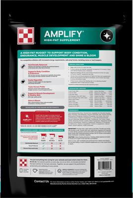 Show full view: Purina Amplify High-Fat Horse Supplement, 10-lb bag slide 2 of 8