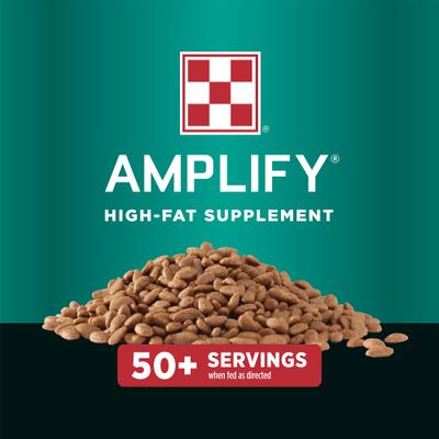 Show full view: Purina Amplify High-Fat Horse Supplement, 50-lb bag slide 3 of 10