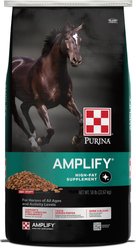 Purina Amplify High-Fat Horse Supplement, 50-lb bag