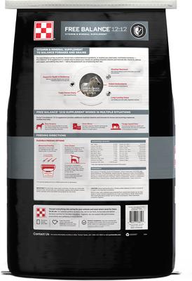 Show full view: Purina Free Balance 12:12 Vitamin & Mineral Horse Supplement, 25-lb bag slide 2 of 10